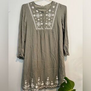 Long Sleeve Boho Dress